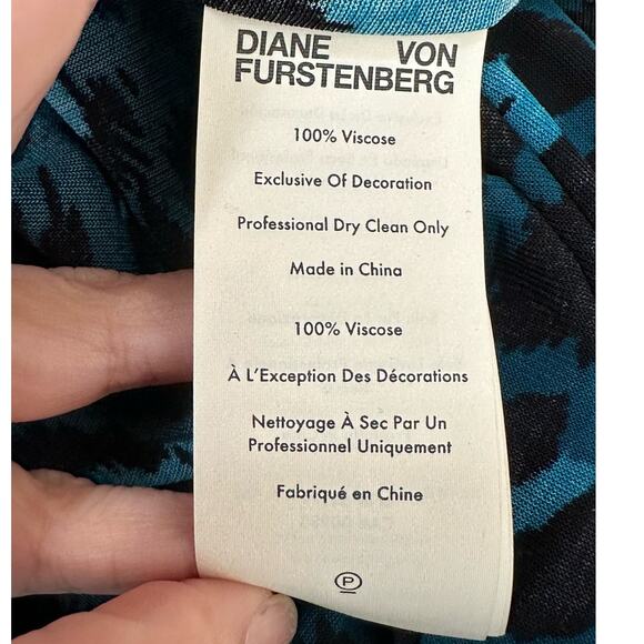 Diane Von Furstenberg evergreen leopard print midi skirt size M - Picture 4 of 12